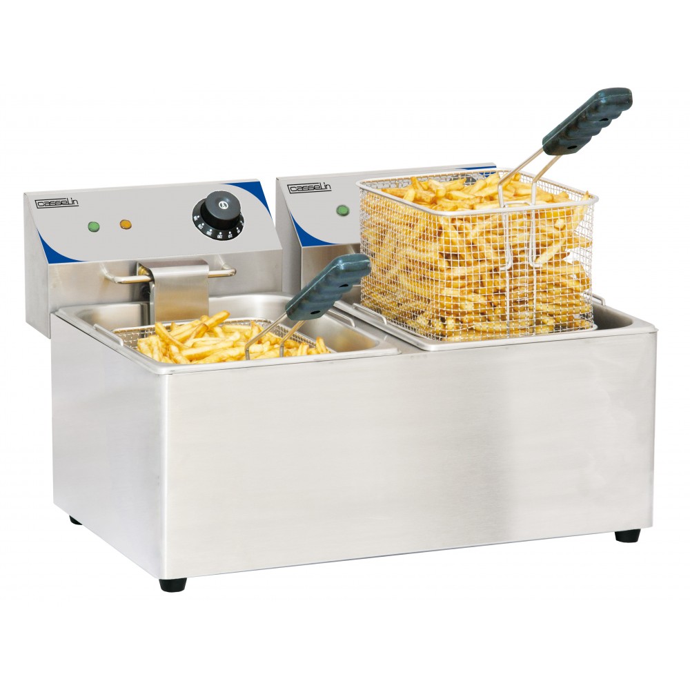 Friteuse double bac 2x8litres